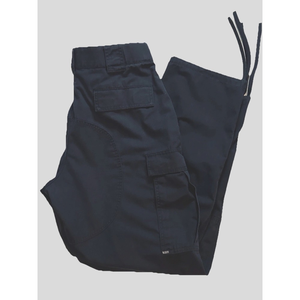 511 Tactical Pants Men's Large (35.5" - 39") Black Rip-Stop - Pockets 31" Inseam